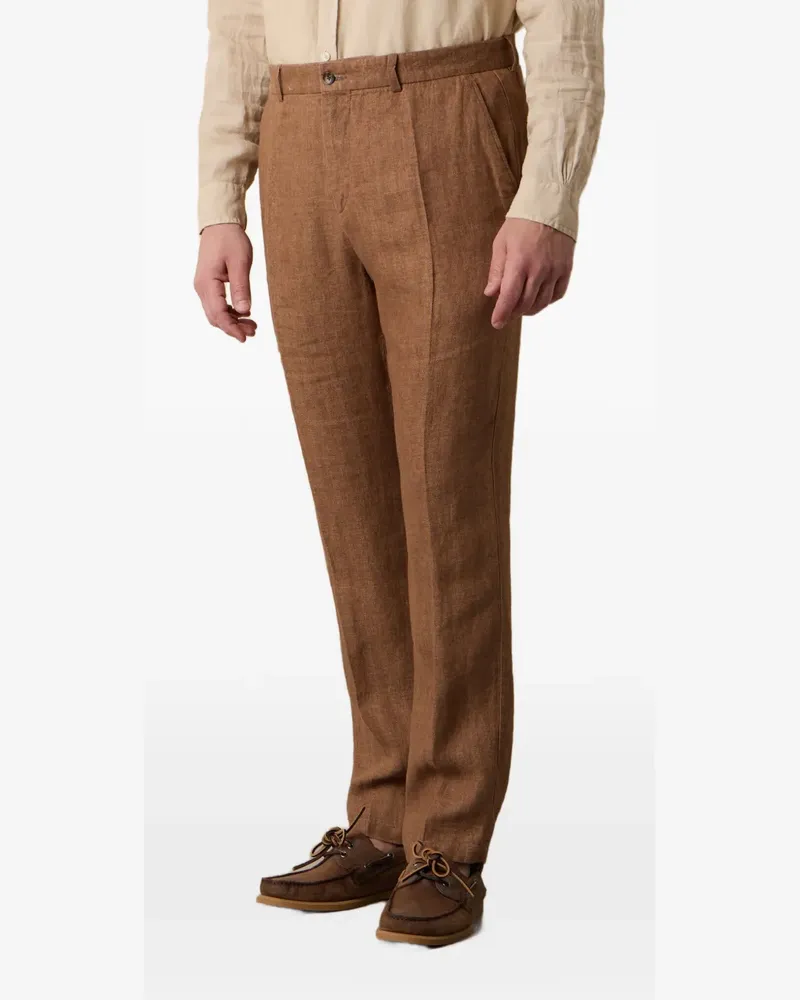 Brooks Brothers herringbone-pattern trousers - Braun Braun