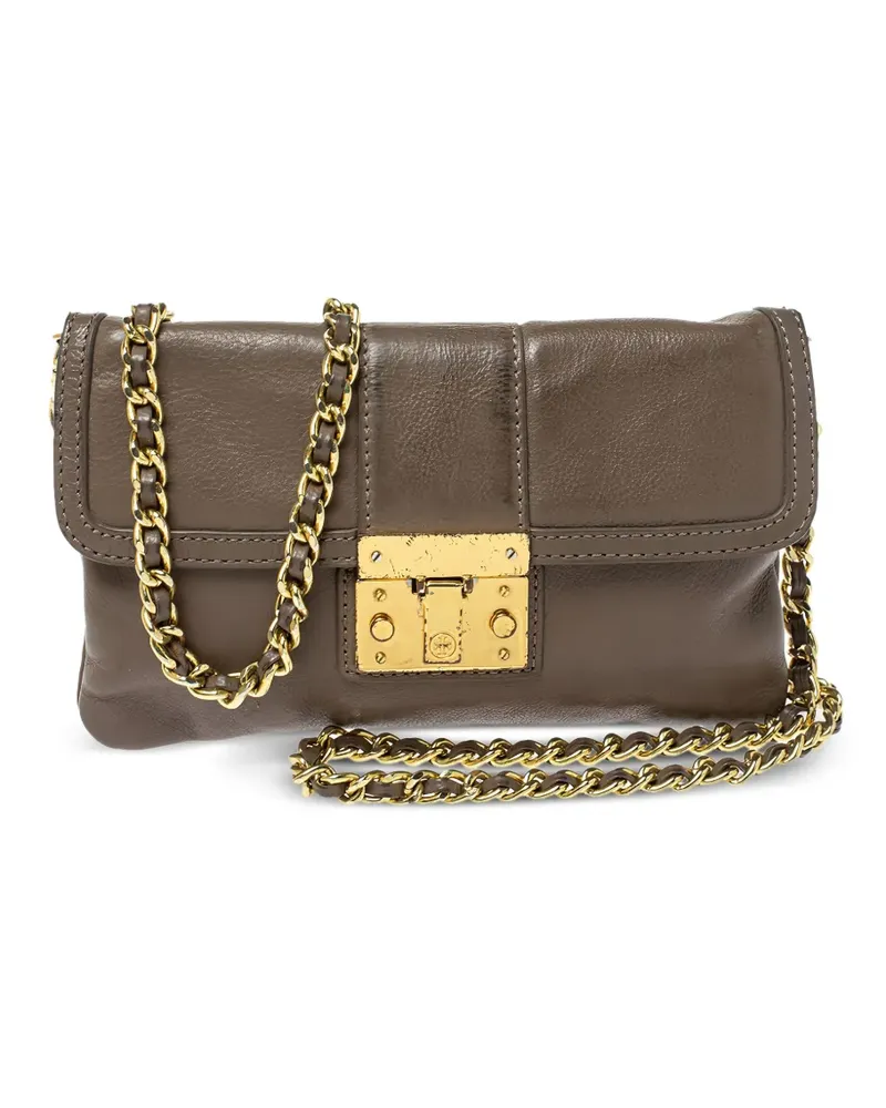 Tory Burch Pre-owned Norah Schultertasche mit Klappe - Braun Braun