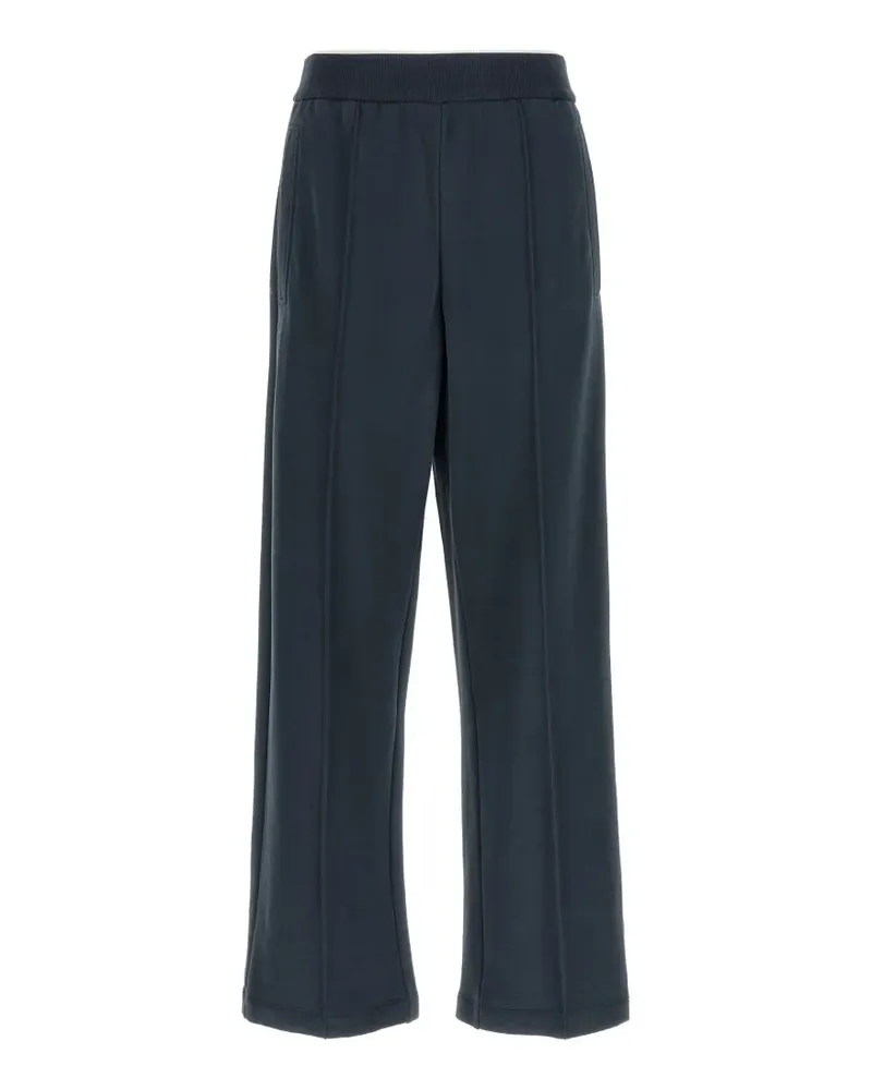 Brunello Cucinelli front-stitch track pants - Blau Blau