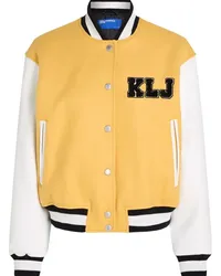 Karl Lagerfeld Bomberjacke mit Applikationen Gelb