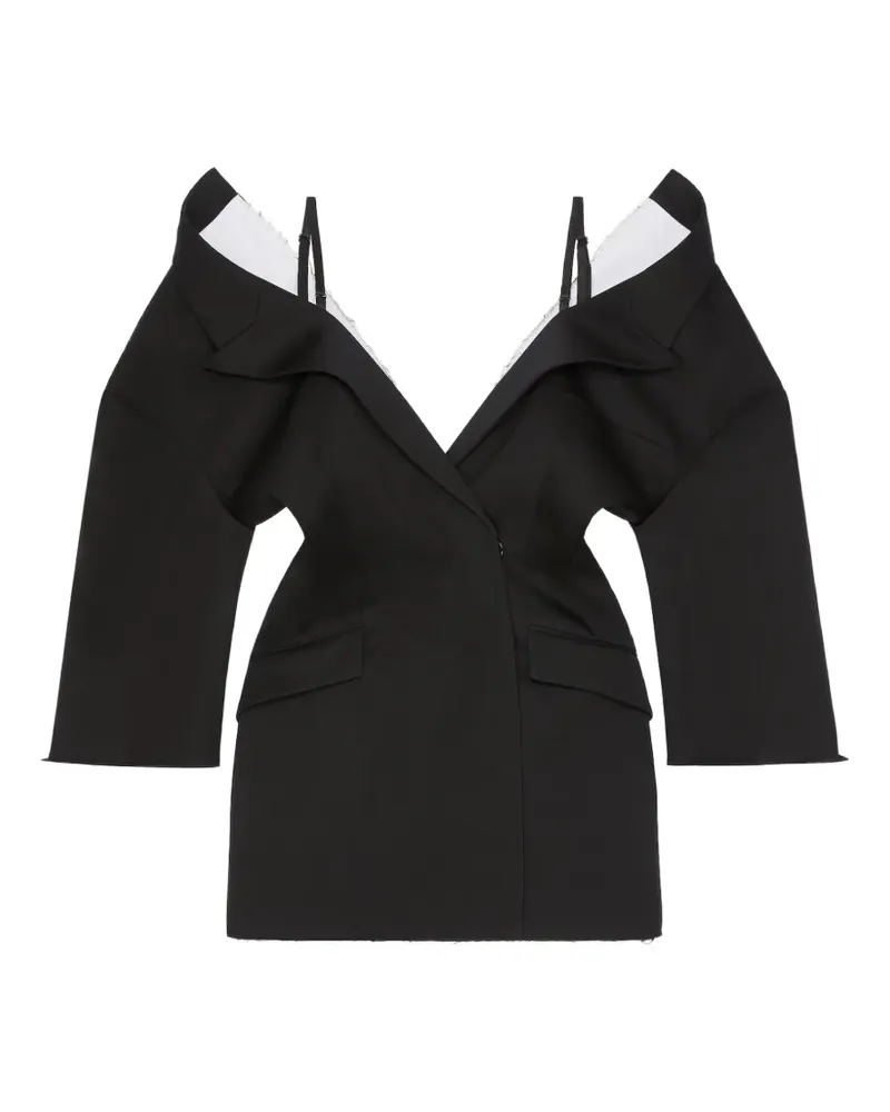 Givenchy Schulterfreies Minikleid - Schwarz Schwarz