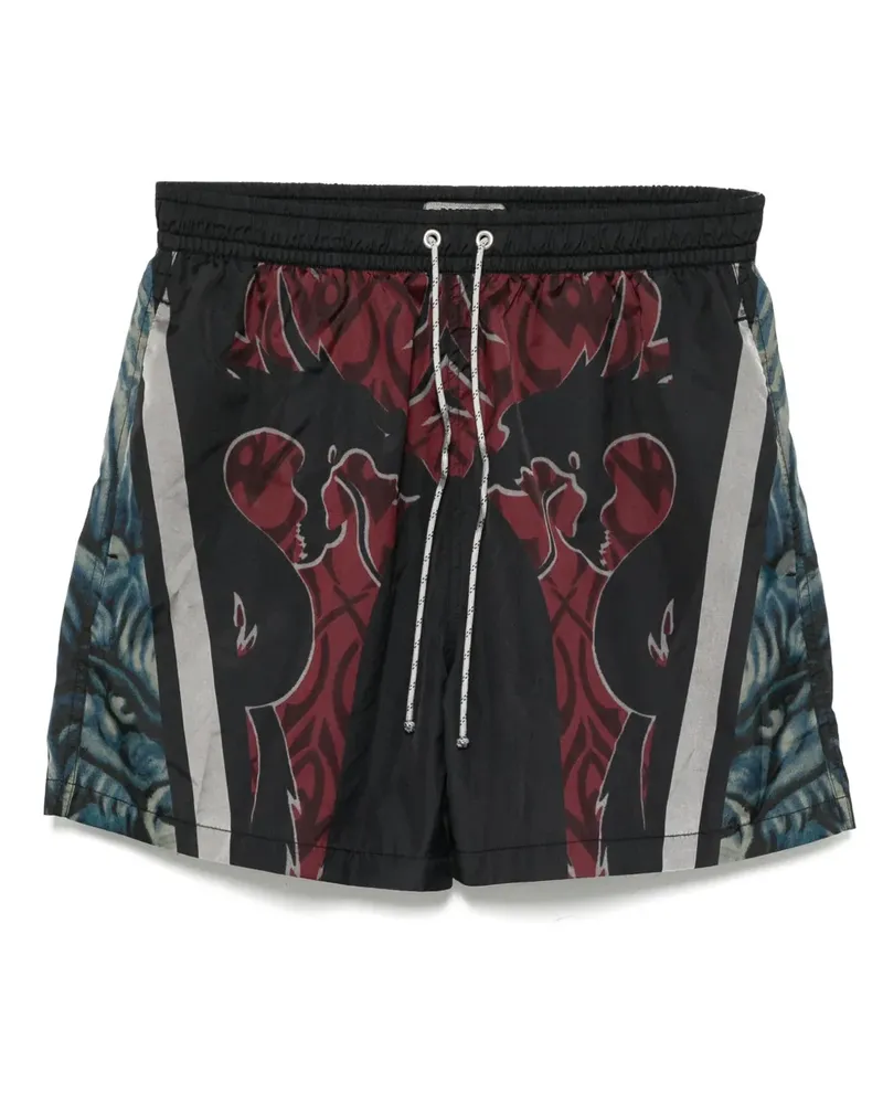 Stain Shade Badeshorts mit grafischem Print - Schwarz Schwarz