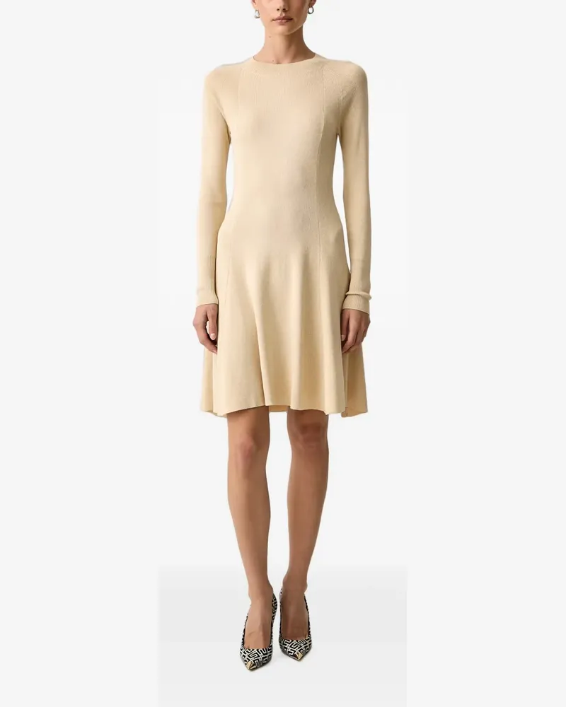 Armani Exchange Geripptes Minikleid - Nude Nude