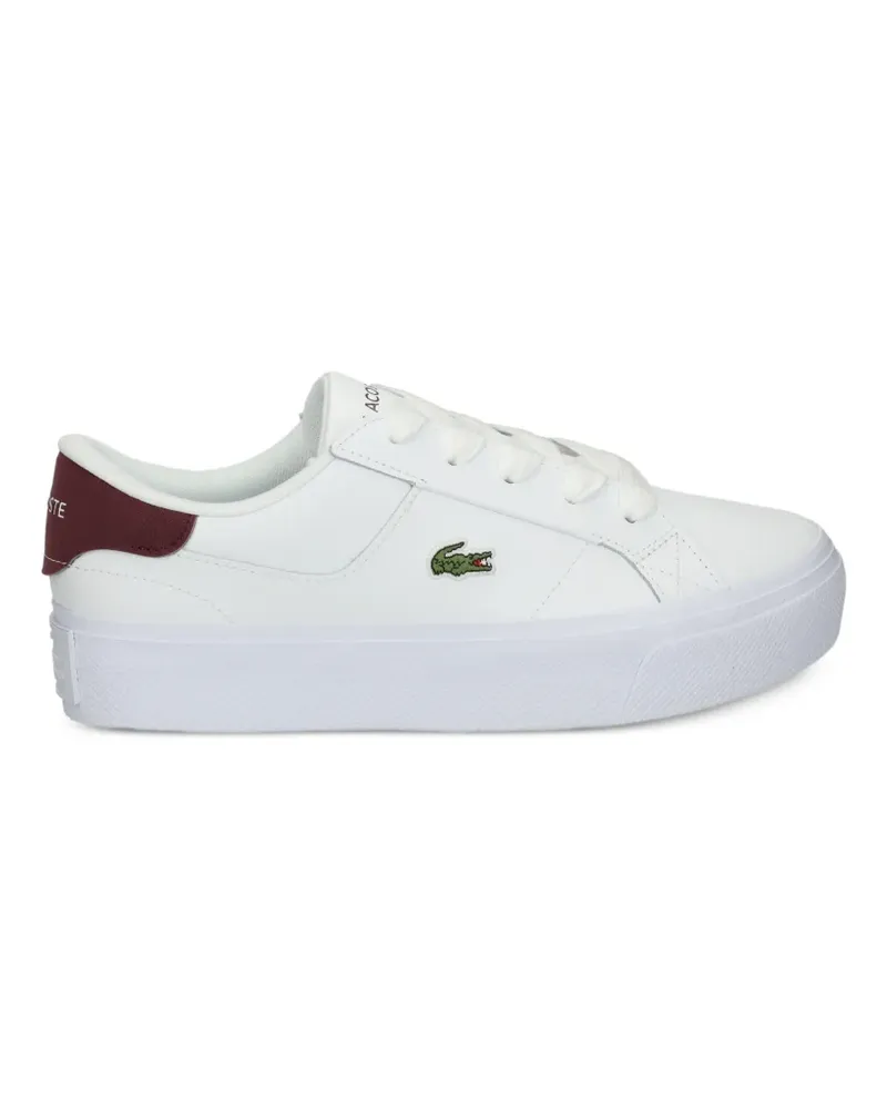 Lacoste Sneakers mit Plateausohle - Weiß Weiß
