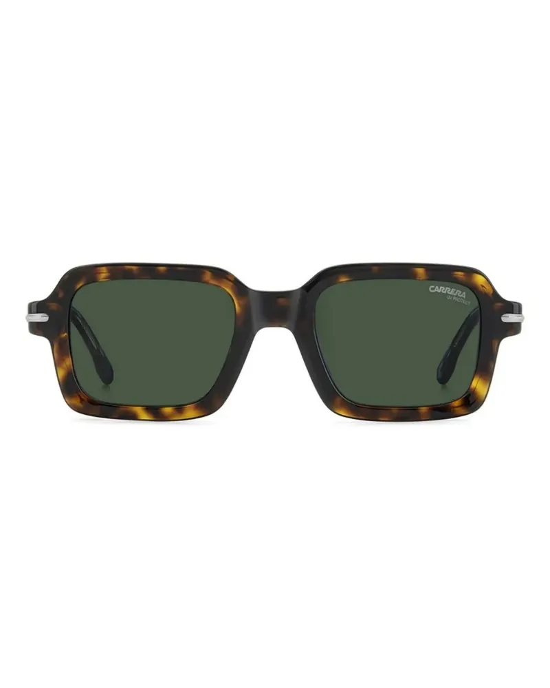 Carrera Sonnenbrille mit eckigem Gestell - Braun Braun