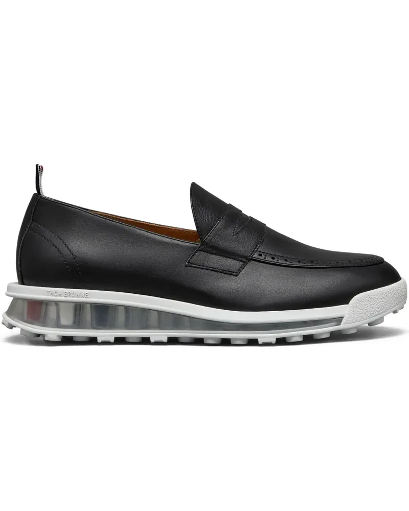 Thom Browne Sneakers aus Leder - Schwarz Schwarz