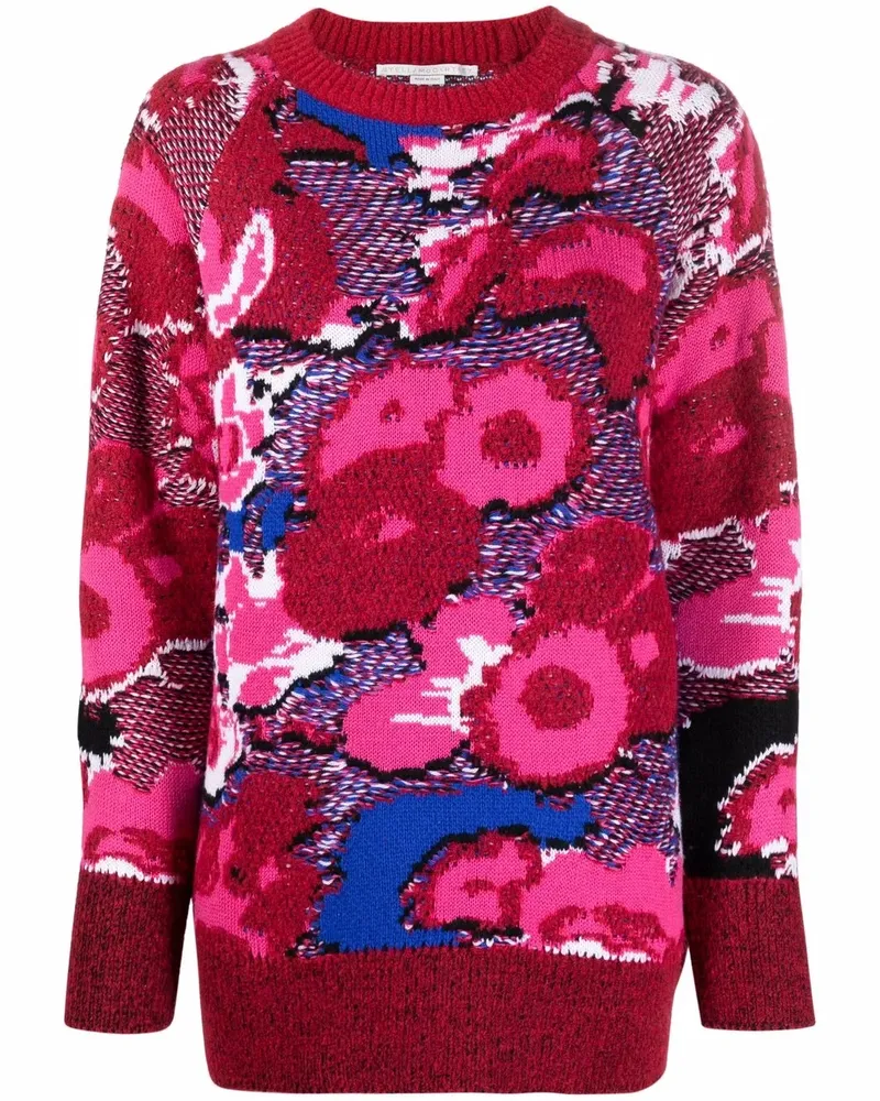 Stella McCartney Pullover mit Intarsienmuster - Rosa Rosa