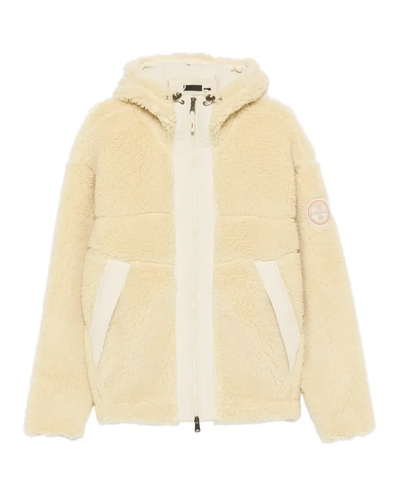 Napapijri fleece hooded jacket - Nude Nude