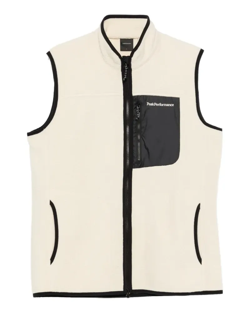 Peak Performance fleece zip-up gilet - Nude Nude