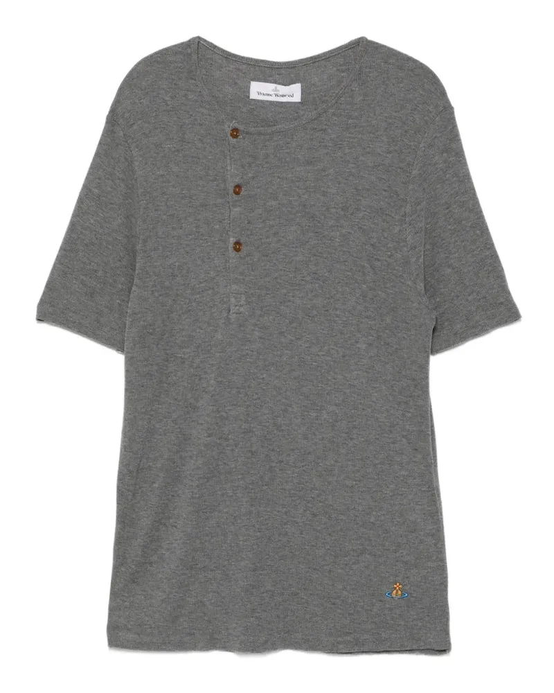 Vivienne Westwood Asymmetrischer Pullover mit Knopfverschluss - Grau Grau