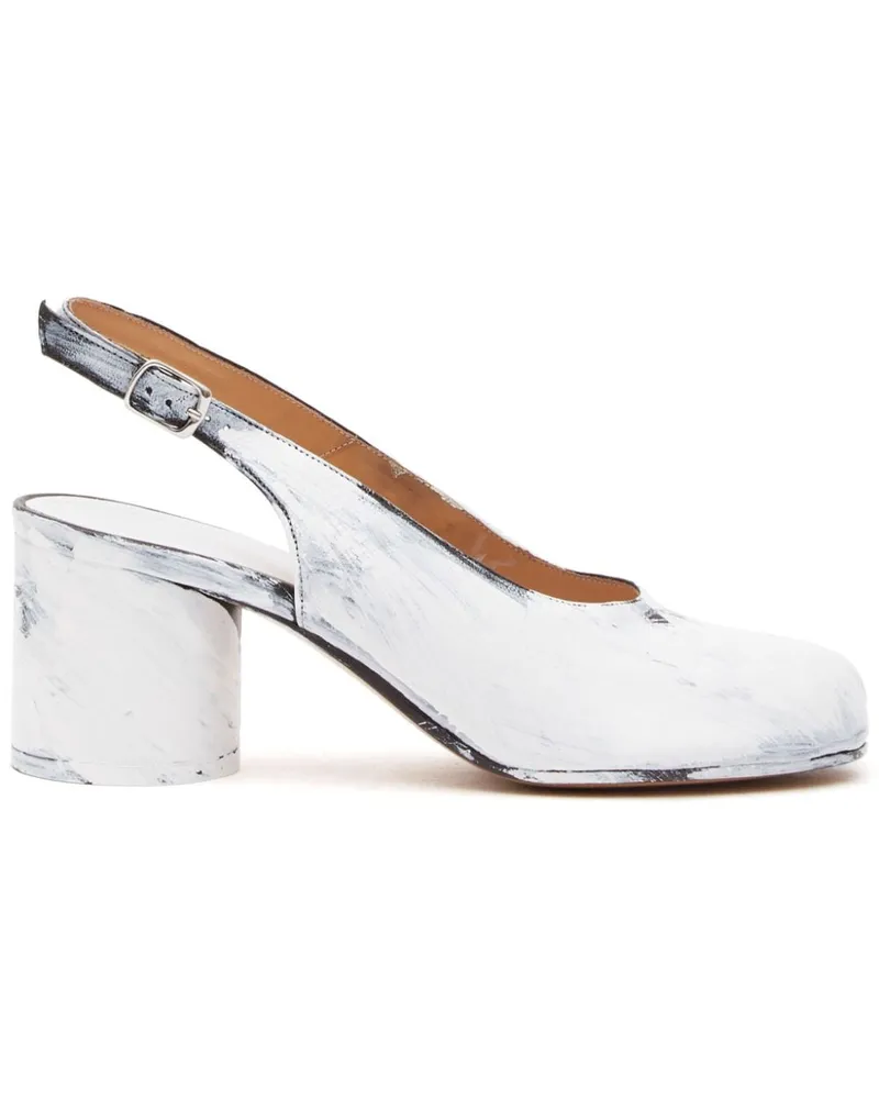 Maison Margiela Tabi Bianchetto Slingback-Pumps 60mm - Weiß Weiß