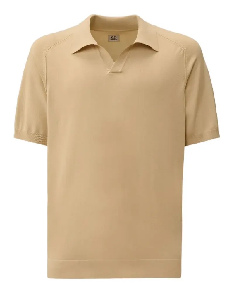 C.P. Company short-sleeve cotton polo shirt - Nude Nude