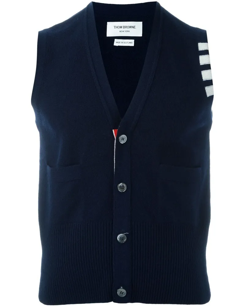 Thom Browne Cardigan mit Knöpfen aus Kaschmir Blau