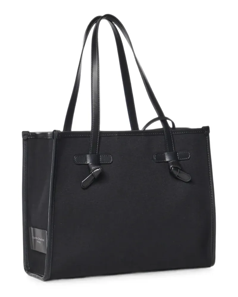 Gianni Chiarini Marcella logo-patch tote bag - Schwarz Schwarz
