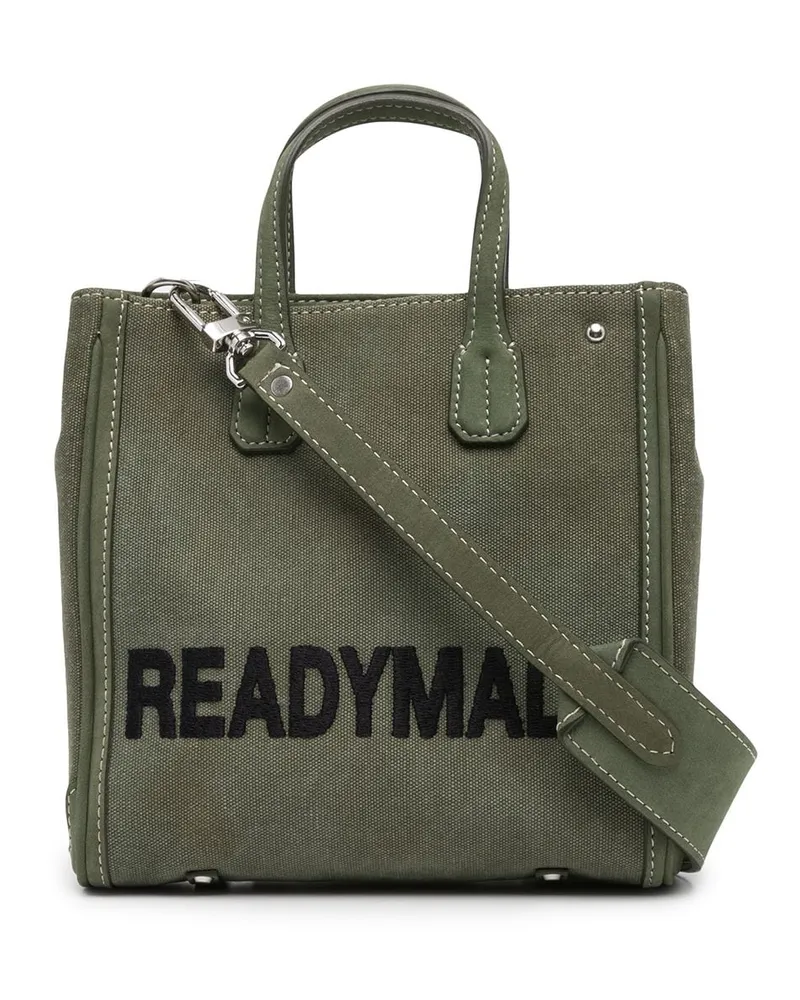 READYMADE Military-Schultertasche mit Logo Grün