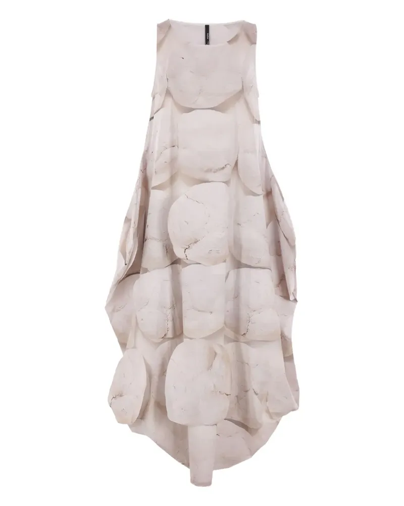 Maria Calderara Ärmelloses Kleid mit Print - Nude Nude