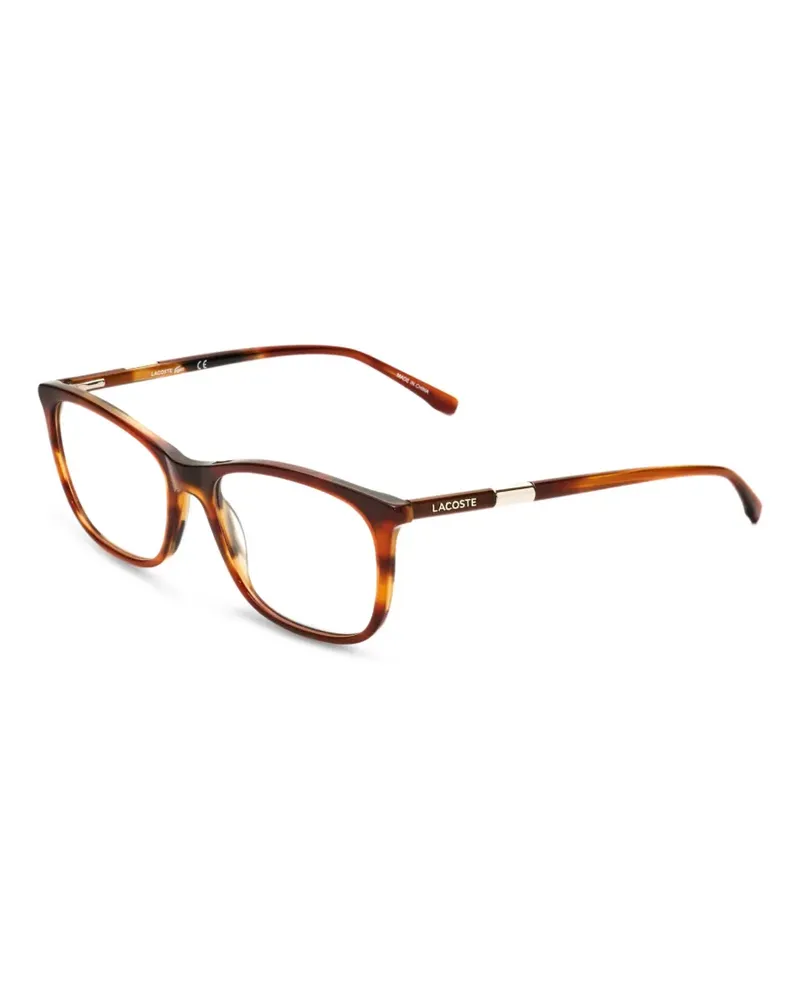 Lacoste Eckige Brille in Schildpattoptik - Braun Braun