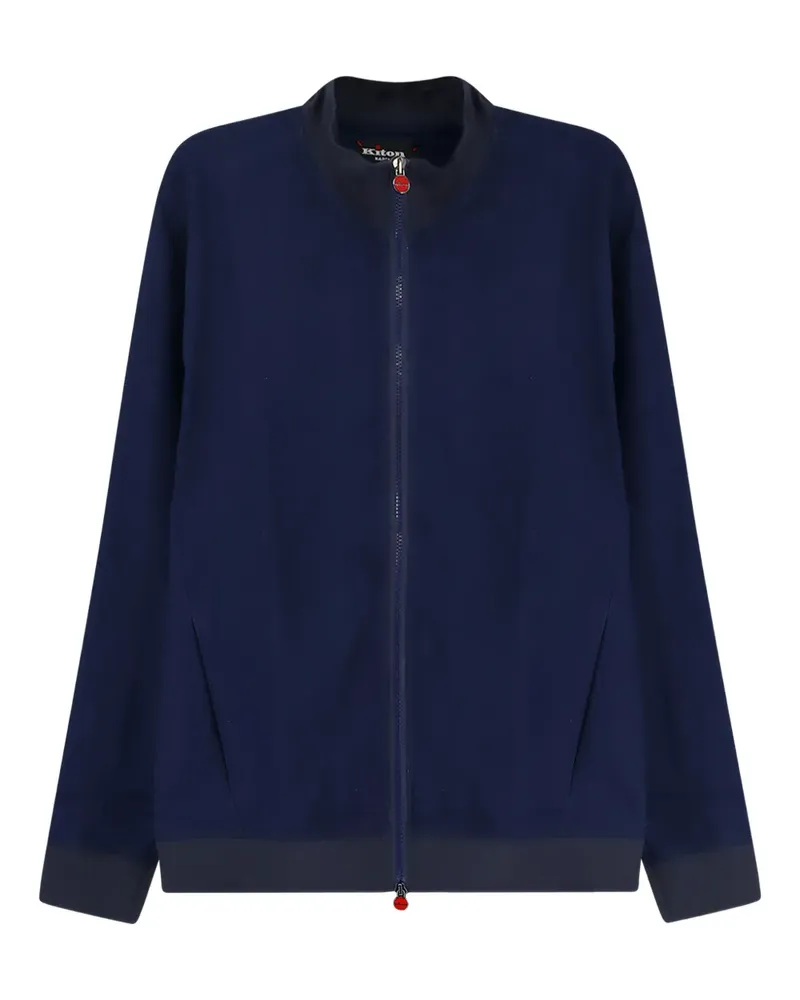 Kiton zip fastening sweater - Blau Blau