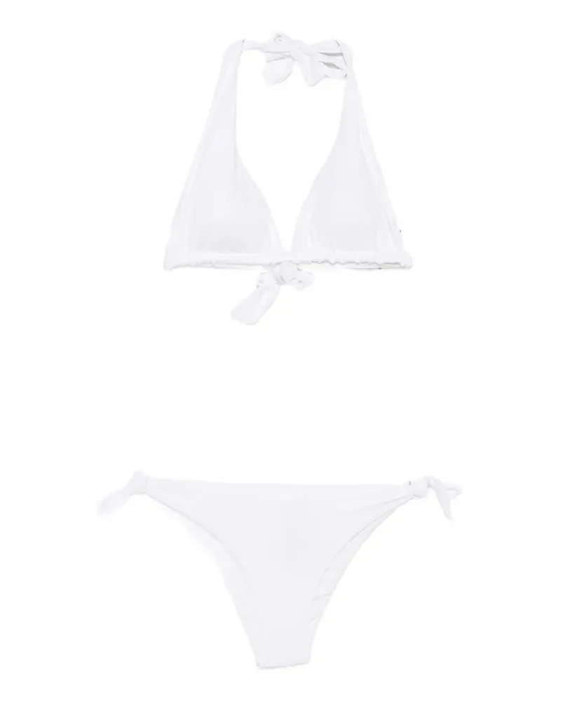 FISICO-Cristina Ferrari side-tie triangle bikini - Weiß Weiß