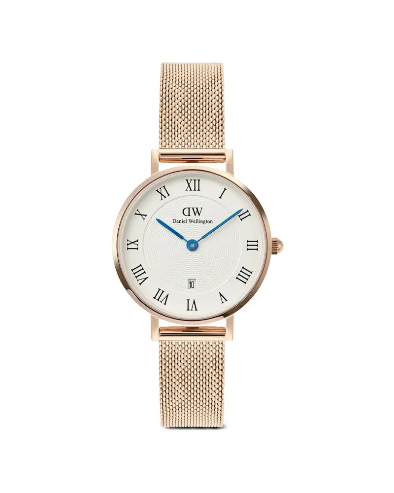 Daniel Wellington Petite & Quadro Roman Numerals Date 28mm - Weiß Weiß