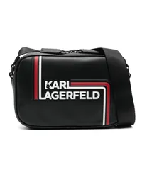 Karl Lagerfeld Kuriertasche mit Logo-Prägung Schwarz