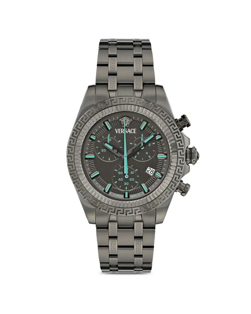 Versace Greca Chrono 43mm - Grau Grau
