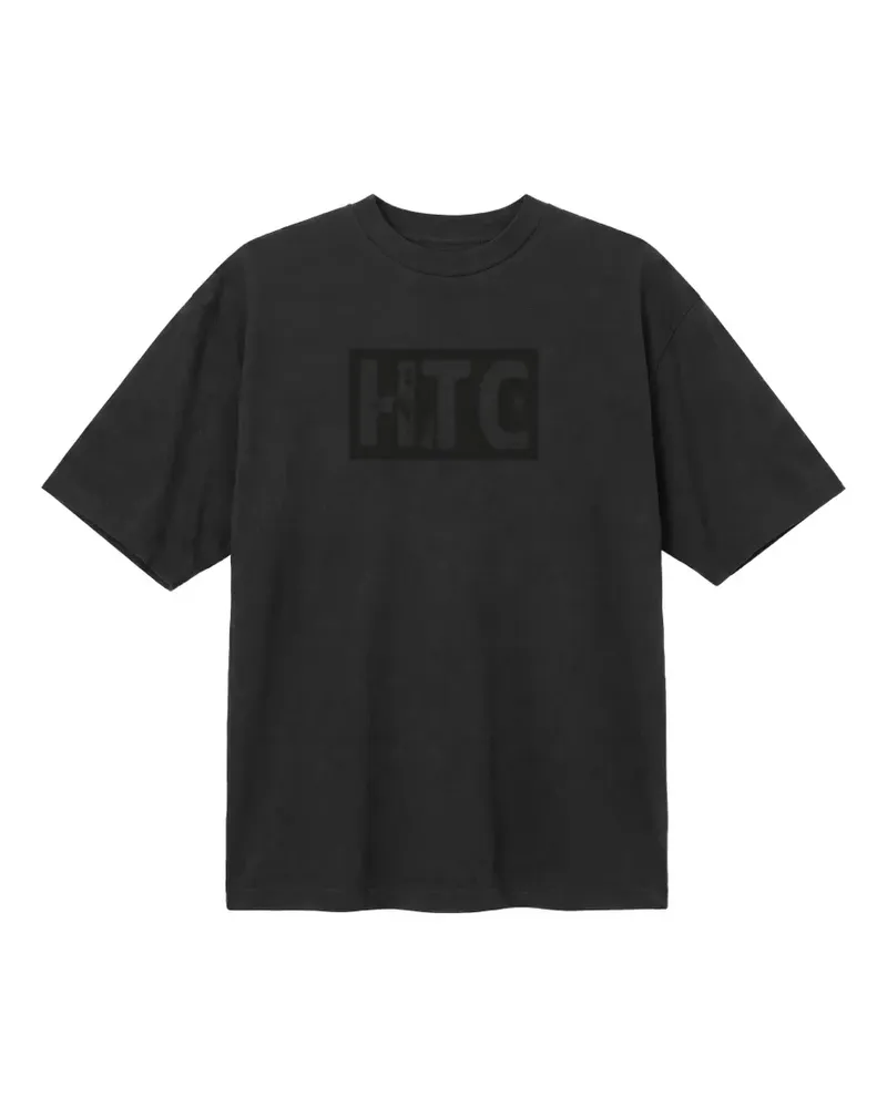HTC Hollywood Trading Company T-Shirt mit Nieten - Schwarz Schwarz