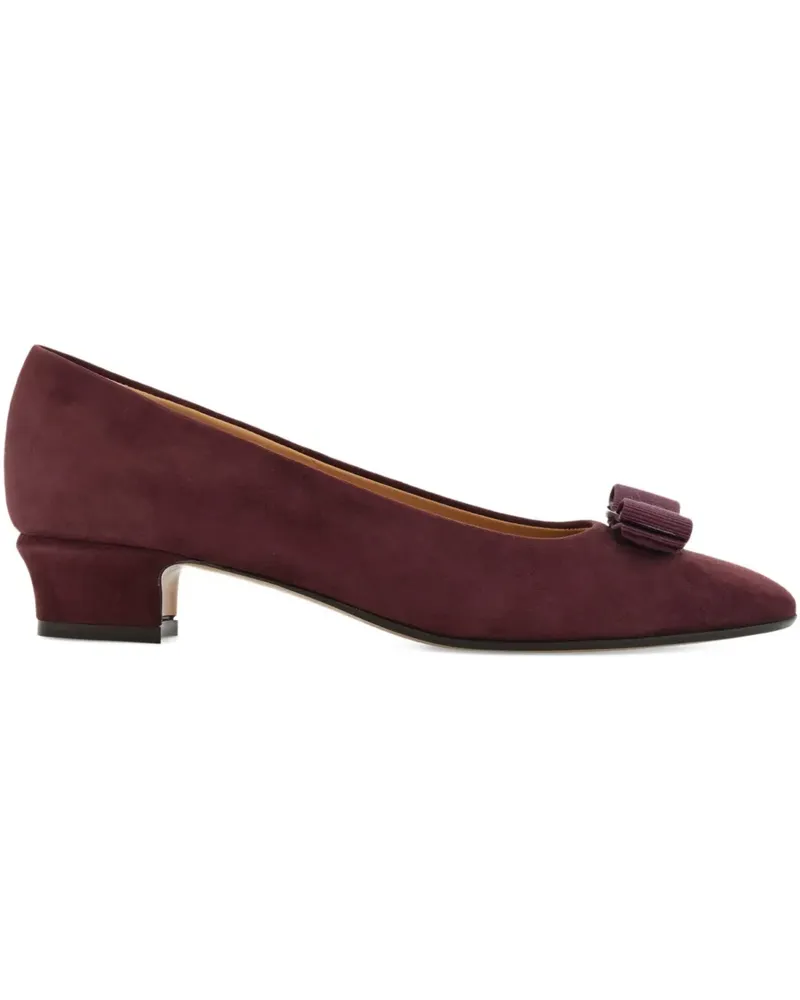 Ferragamo Pumps mit Vara-Schleife 30mm - Violett Violett