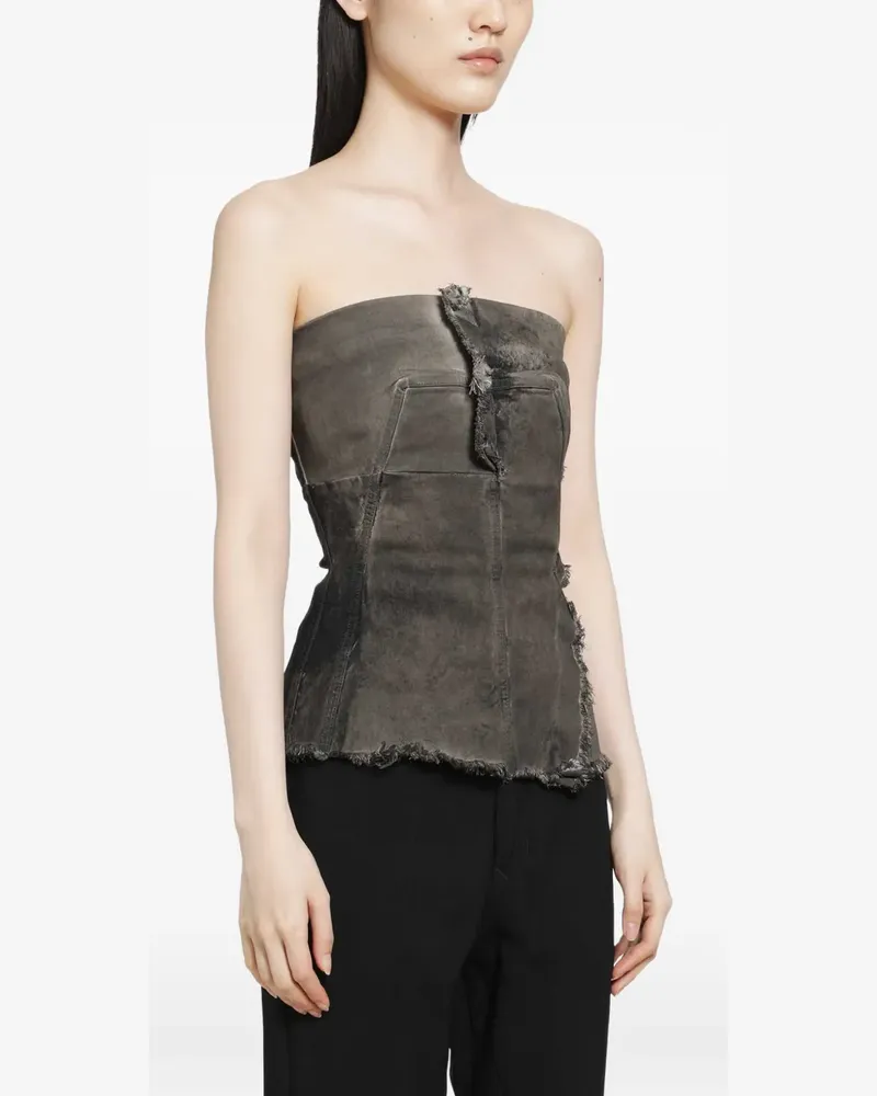 Rick Owens Tower Buster Top - Grau Grau