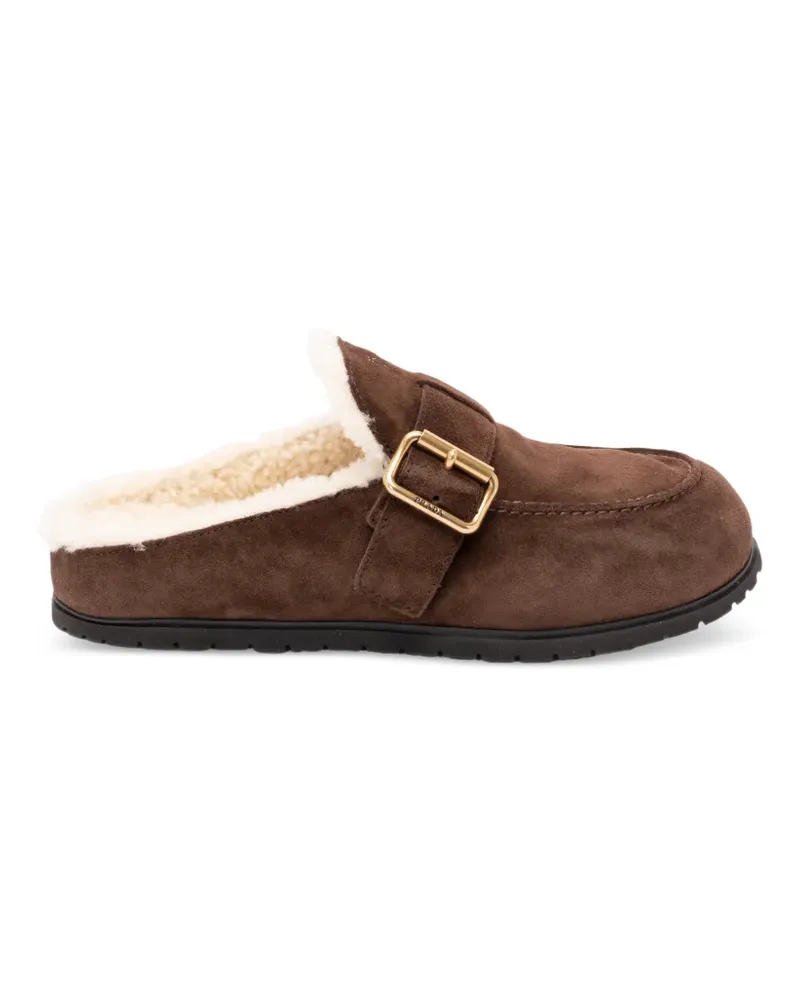 Prada buckle-fastening mules - Braun Braun