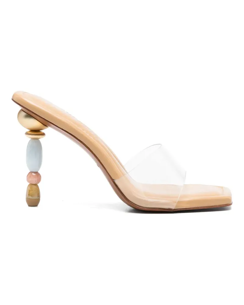 Cult Gaia squate-toe sandals - Nude Nude