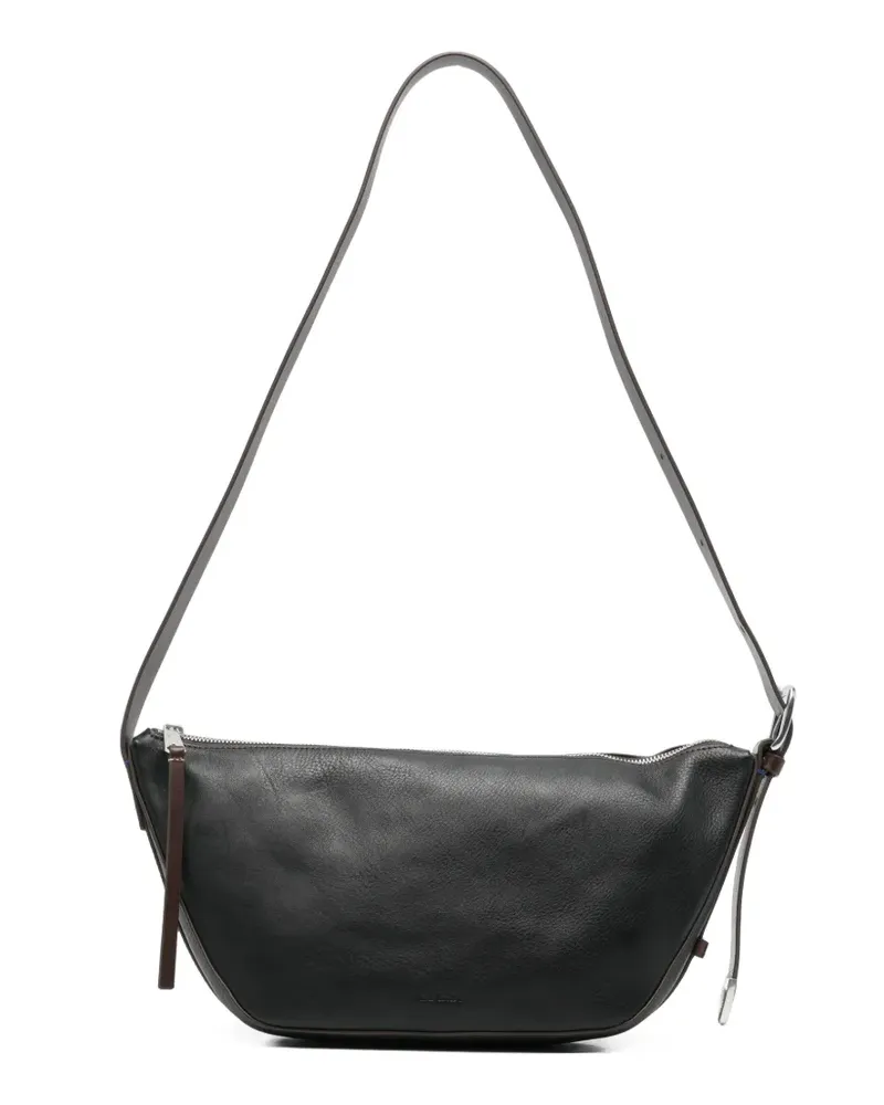Paul Smith Kuriertasche aus gekörntem Leder - Schwarz Schwarz