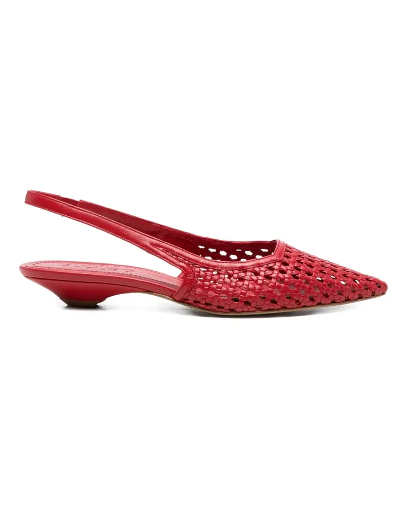 Augusta Harper leather slingback pumps - Rot Rot