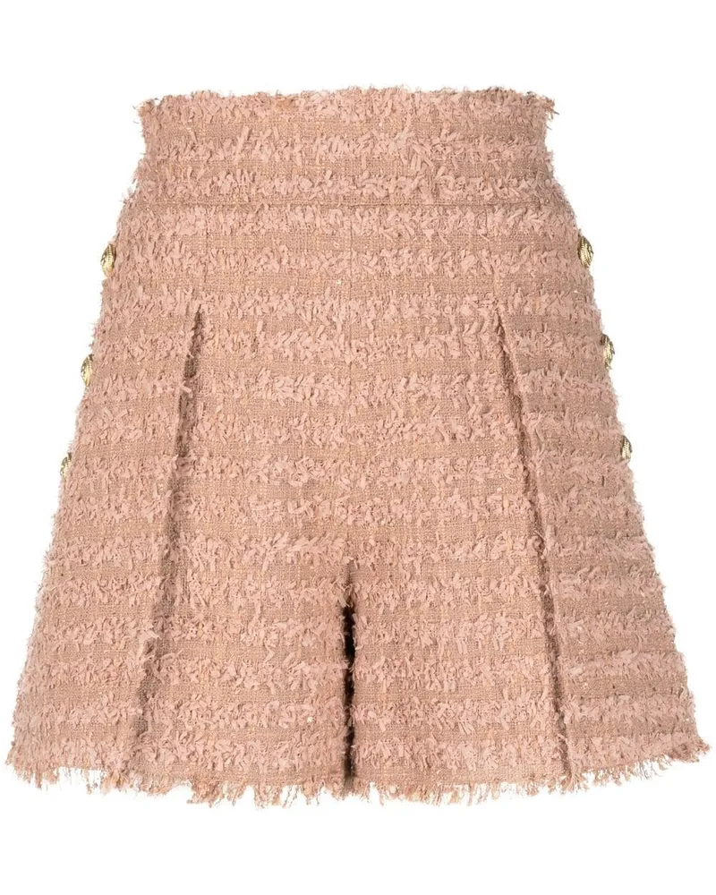 Balmain Klassische Tweed-Shorts - Nude Nude