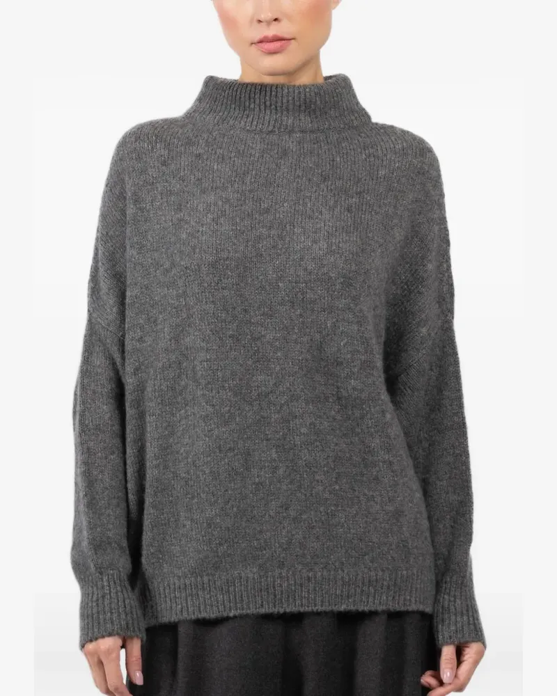 Dušan high-neck sweater - Grau Grau