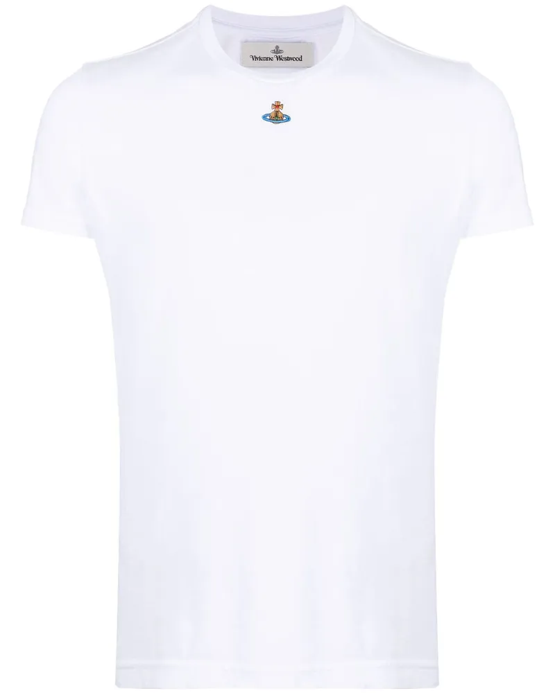 Vivienne Westwood T-Shirt mit Logo-Stickerei - Weiß Weiß