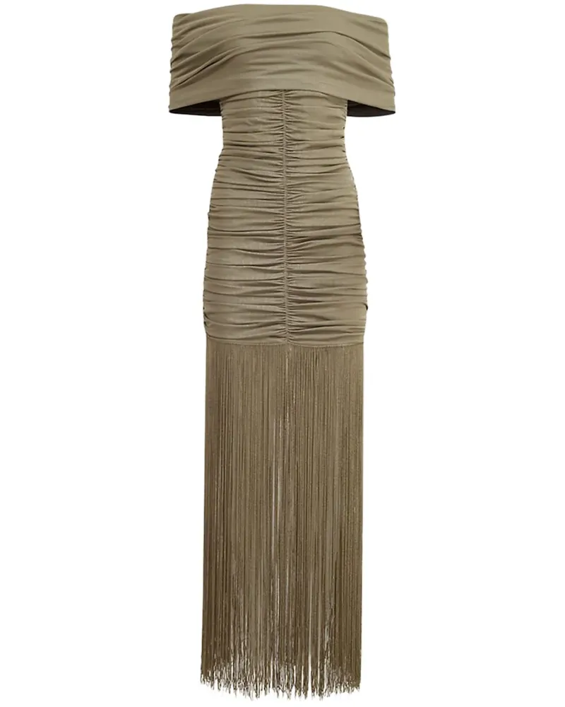 KHAITE Gerafftes Maxikleid - Grün Grün