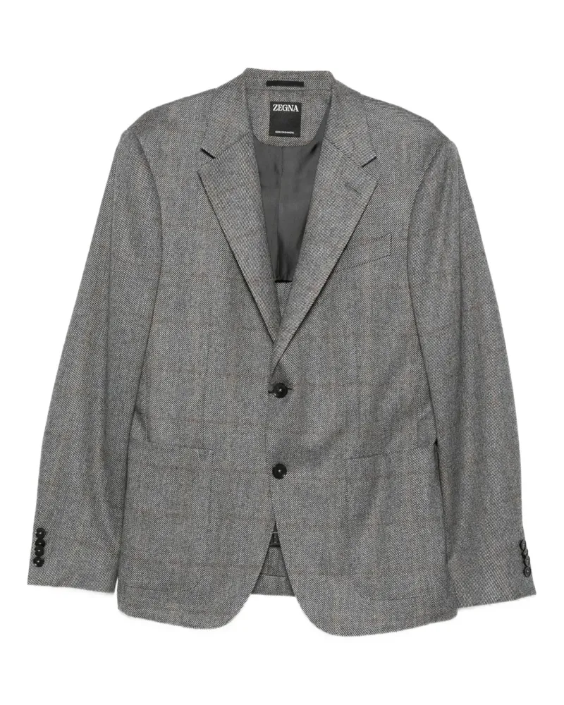 Ermenegildo Zegna button-fastening blazer - Grau Grau