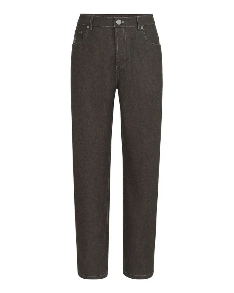 Brunello Cucinelli Flanellhose im Five-Pocket-Design - Grau Grau