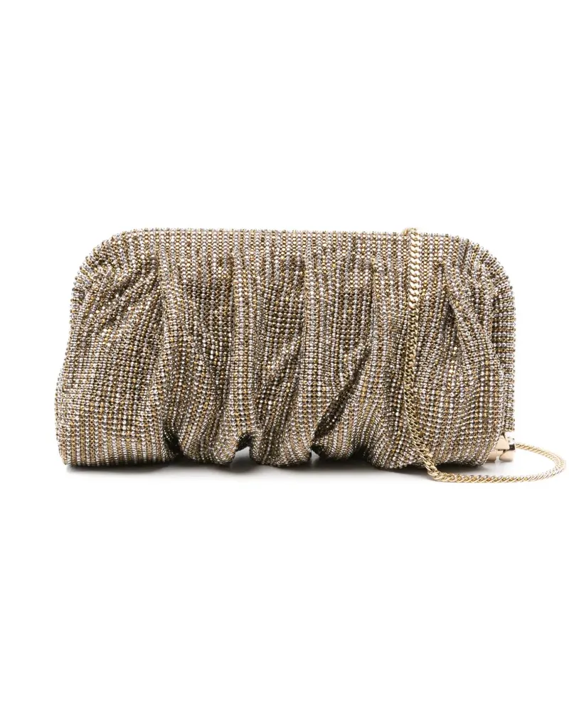 Benedetta Bruzziches Clutch mit Perlen - Gold Gold