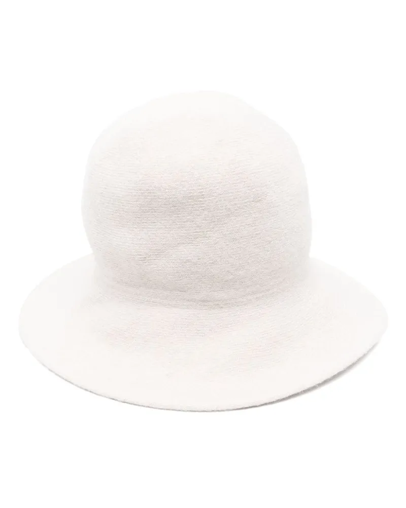 Borsalino Gerippte Beanie - Nude Nude