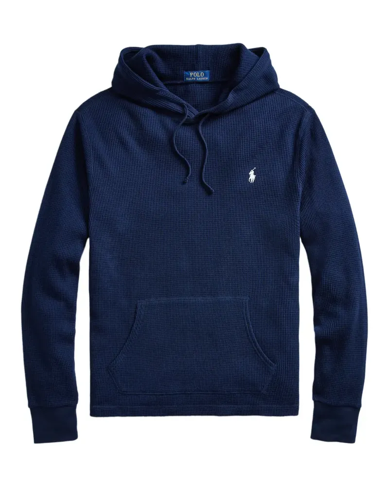 Ralph Lauren logo-embroidered drawstring hoodie - Blau Blau