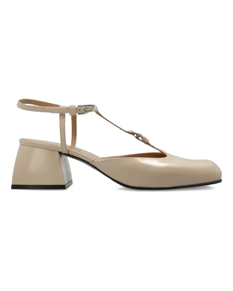 NODALETO Pumps mit T-Riemen - Nude Nude