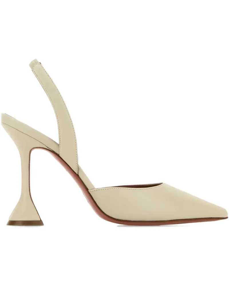 Amina Muaddi Holli Slingback-Pumps 95mm - Nude Nude