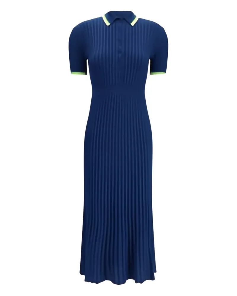 Gabriela Hearst Geripptes Midikleid - Blau Blau