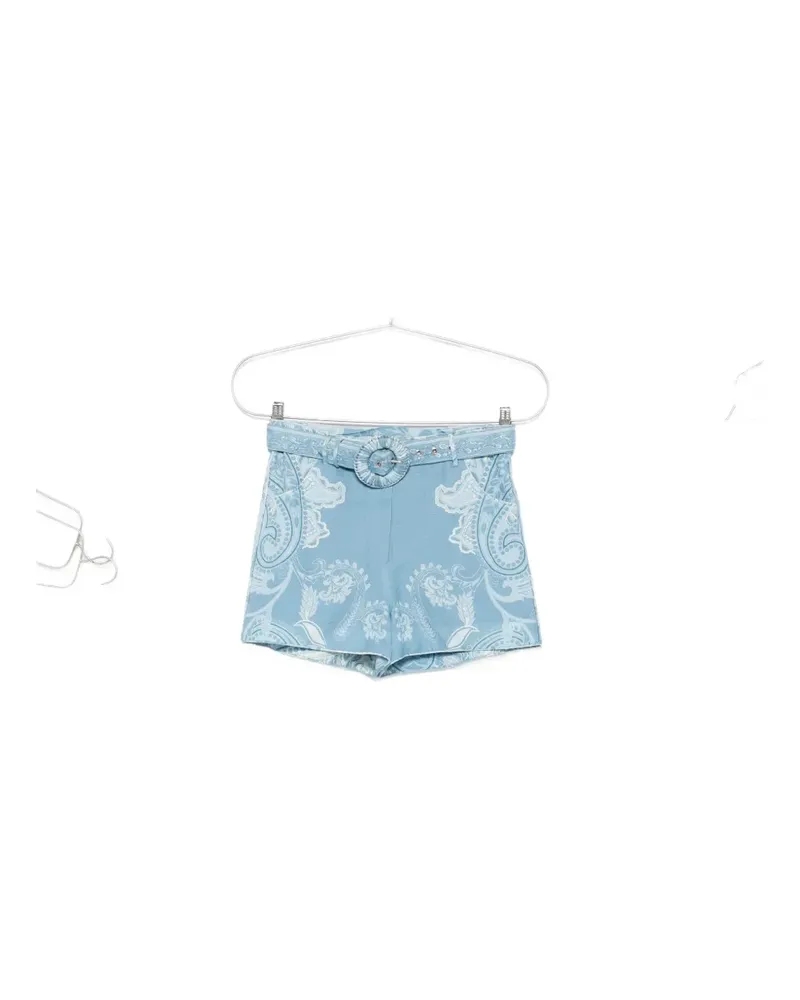Hemant & Nandita Fiza Shorts mit Paisley-Print - Blau Blau