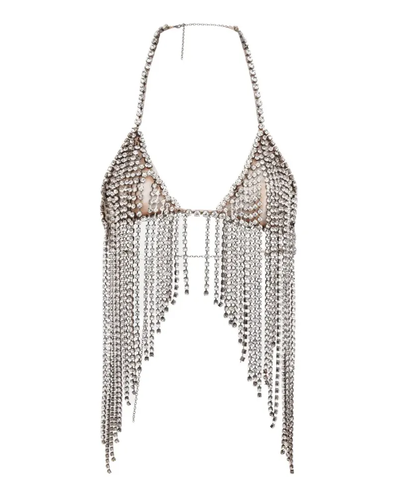 Stella McCartney BH mit Kristallen - Silber Silber