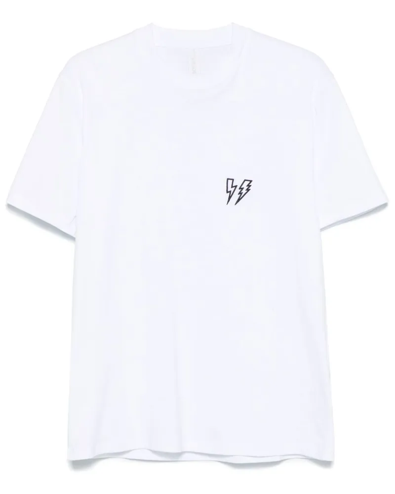 Neil Barrett Double-Bolt T-Shirt Weiß