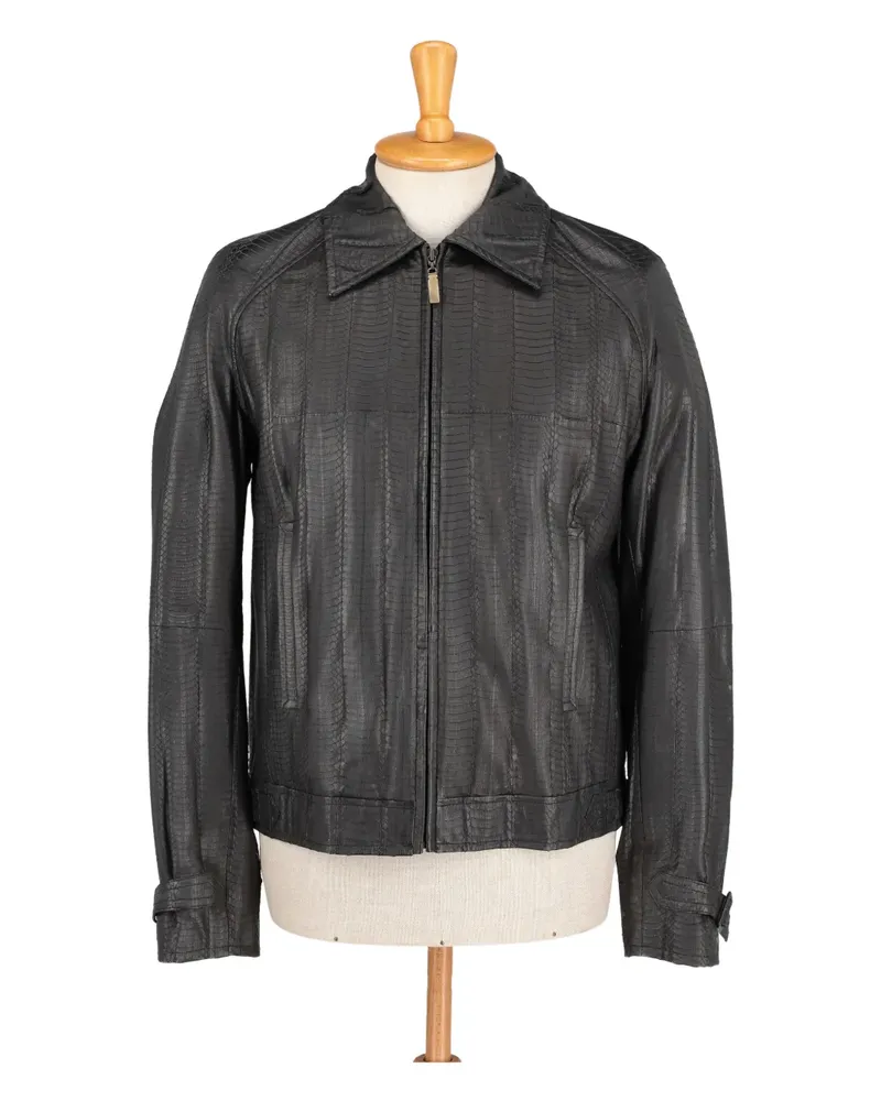 Larusmiani zip-up leather jacket - Schwarz Schwarz