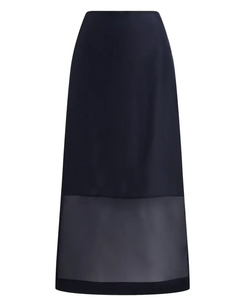 Ralph Lauren Bleistiftrock aus Organza - Blau Blau